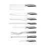 SET COLTELLI DA CUCINA 8 PEZZI IN ACCIAIO AFFILA COLTELLO TAGLIA PANE CARNE