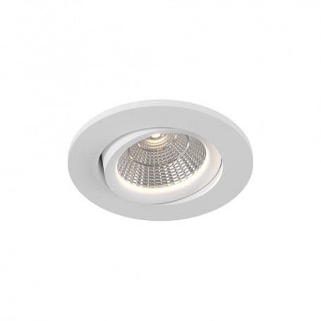 FARETTO LED COB 3 W LUCE NATURALE 4000K A INC. ORIENT. BORDO BIANCO P-45-BN