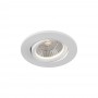 FARETTO LED COB 3 W LUCE NATURALE 4000K A INC. ORIENT. BORDO BIANCO P-45-BN