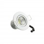 FARETTO LED COB 3 W LUCE NATURALE 4000K A INC. ORIENT. BORDO BIANCO P-45-BN