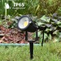 FARETTO LED 5 W LUCE BIANCA PROIETTORE PICCHETTO DA TERRA GIARDINO  ES06-NF