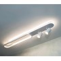 PLAFONIERA LED LUCE NATURALE LAMPADARIO A SOFFITTO 50 W 2 FARETTI ORIENTABILI