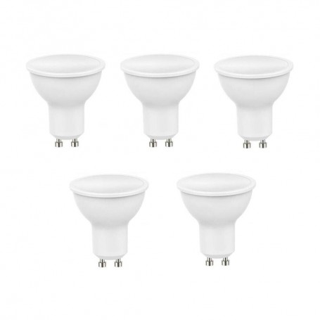 5 FARETTI 6 WATT FARETTO LED LUCE NATURALE LAMPADINA GU10 X LAMPADARIO APPLIQUE