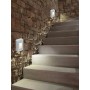 APPLIQUE LED LUCE NATURALE FARETTO 12 W SEGNAPASSI A MURO ESTERNO BIANCO ES62