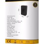 APPLIQUE LED LUCE BIANCA FARETTO 12 W SEGNAPASSI A MURO ESTERNO NERO IP65 ES62