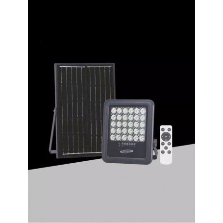 FARO LED CON PANNELLO SOLARE 100 WATT LUCE NATURALE 4000K TELECOMANDO