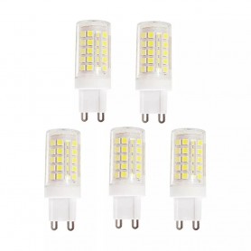 5 LAMPADINE G9 LAMPADINA LED 4.8 W - 60 W LUCE BIANCA PER LAMPADARIO APPLIQUE