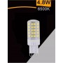 5 LAMPADINE G9 LAMPADINA LED 4.8 W - 60 W LUCE BIANCA PER LAMPADARIO APPLIQUE