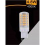 5 LAMPADINE G9 LAMPADINA LED 4.8 W - 60 W LUCE NATURALE PER LAMPADARIO APPLIQUE