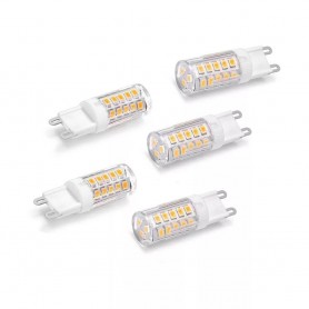 5 LAMPADINE G9 LAMPADINA LED 4.8 W - 60 W LUCE CALDA PER LAMPADARIO APPLIQUE