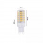 5 LAMPADINE G9 LAMPADINA LED 4.8 W - 60 W LUCE CALDA PER LAMPADARIO APPLIQUE