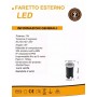 FARETTO SEGNAPASSI CALPESTABILE 12 V 1 W LED LUCE VERDE ESTERNO IP68 ES41