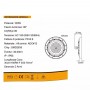 FARO LED LAMPADA INDUSTRIALE 100 W LUCE NATURALE DISCO ROTONDO SLIM UFO IP65 HE